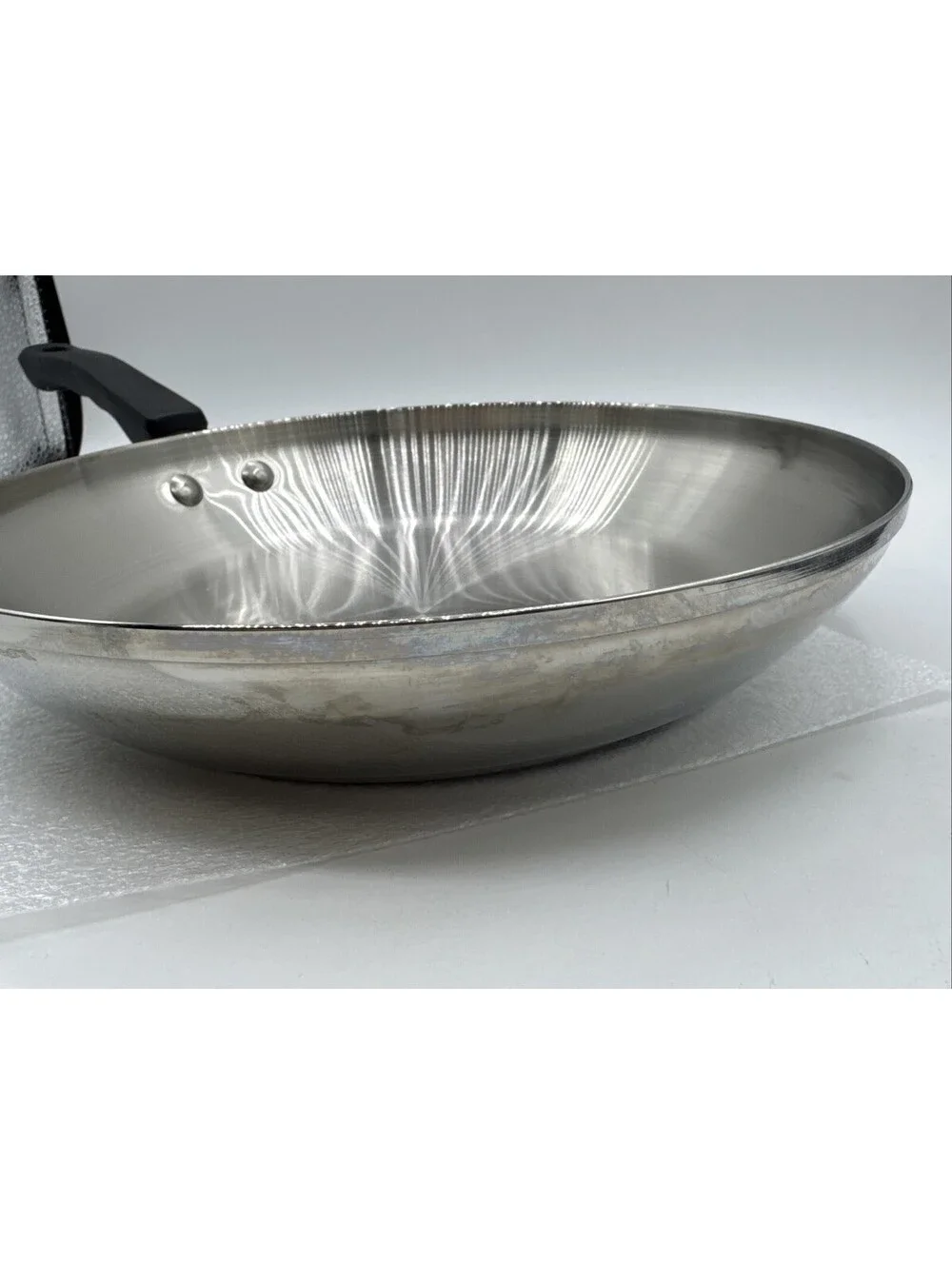 Vintage West Bend Kitchen Craft Stainless 11” Sauté Frying Pan Skillet Unused